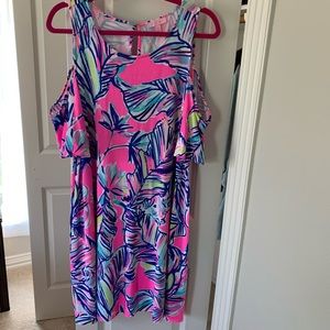 EEEUC Lilly Pulitzer somerset cold shoulder dress